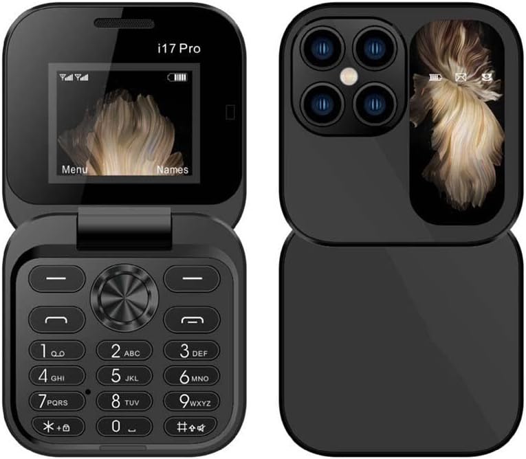 i17 PRO Mini Flip Mobile Phone- 5G Phone. (1 Year Manufacture Warranty)