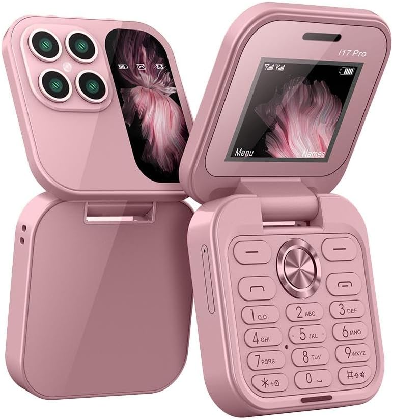 i17 PRO Mini Flip Mobile Phone- 5G Phone. (1 Year Manufacture Warranty)