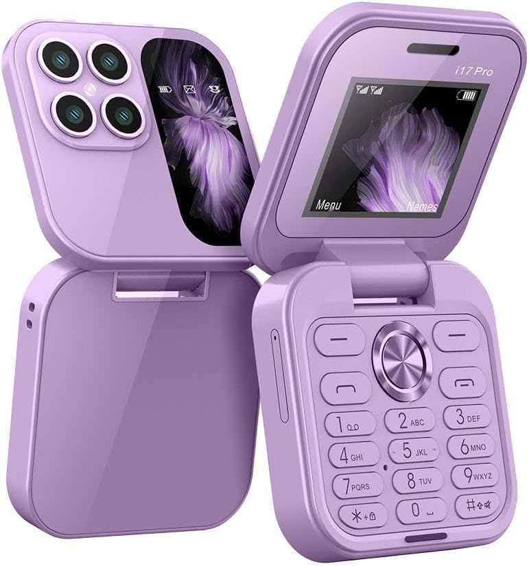 i17 PRO Mini Flip Mobile Phone- 5G Phone. (1 Year Manufacture Warranty)