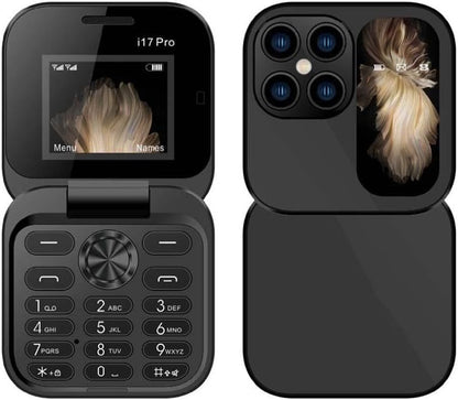 i17 PRO Mini Flip Mobile Phone- 5G Phone. (1 Year Manufacture Warranty)