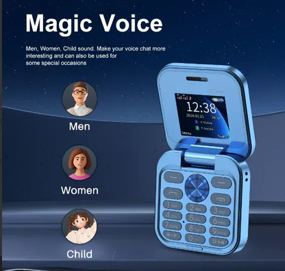 i17 PRO Mini Flip Mobile Phone- 5G Phone. (1 Year Manufacture Warranty)
